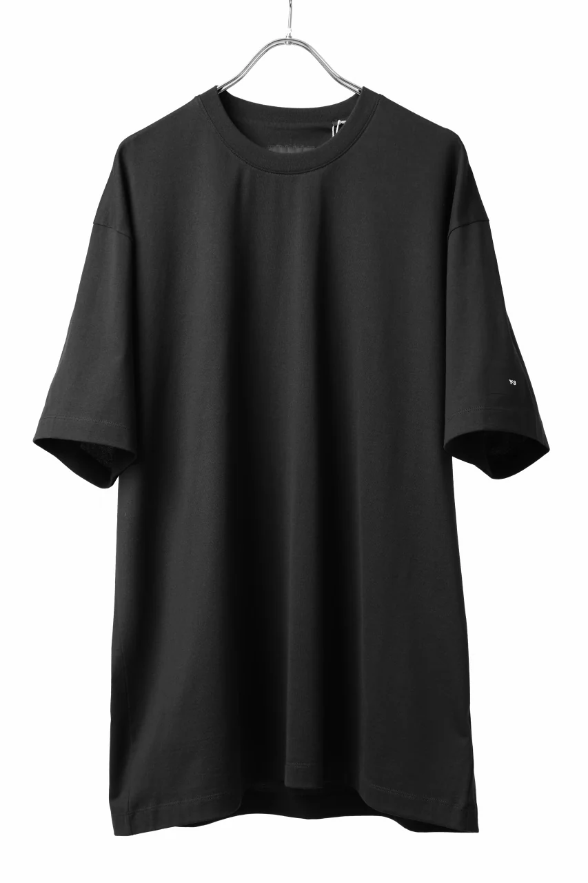 Y-3 Yohji Yamamoto RELAXED SHORT SLEEVE TEE / SC JERSEY (BLACK)