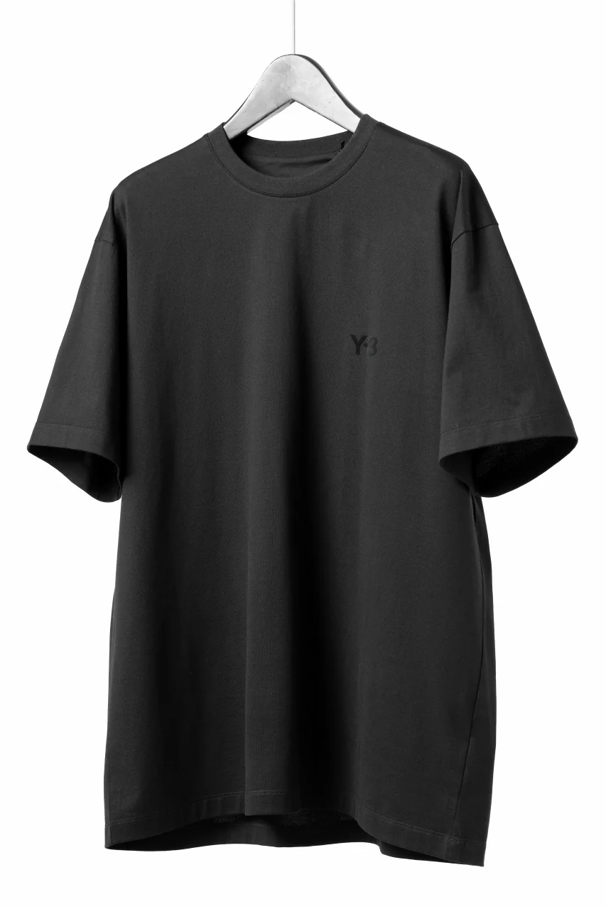 Y-3 Yohji Yamamoto RELAXED SHORT SLEEVE TEE / SJC (BLACK) - Image 2