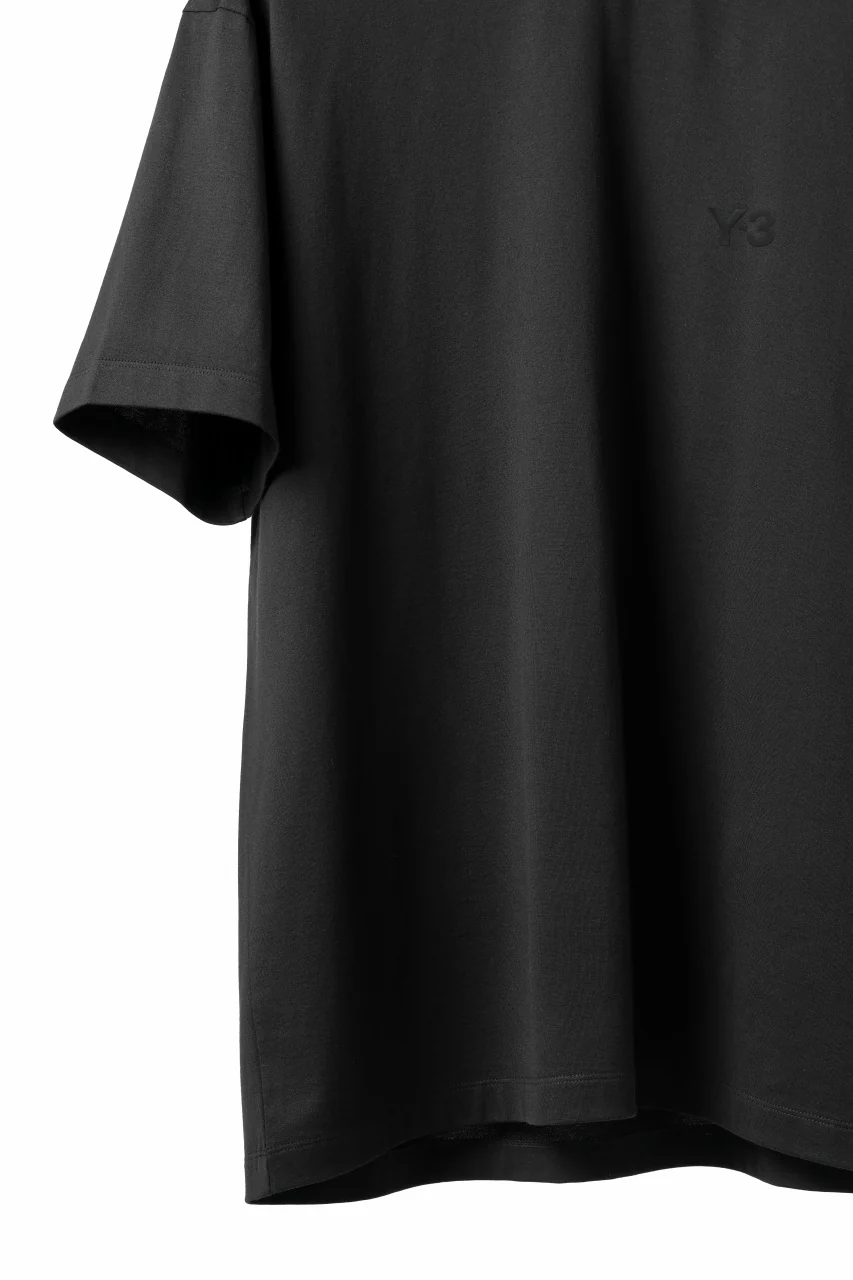 Y-3 Yohji Yamamoto RELAXED SHORT SLEEVE TEE / SJC (BLACK) - Image 5
