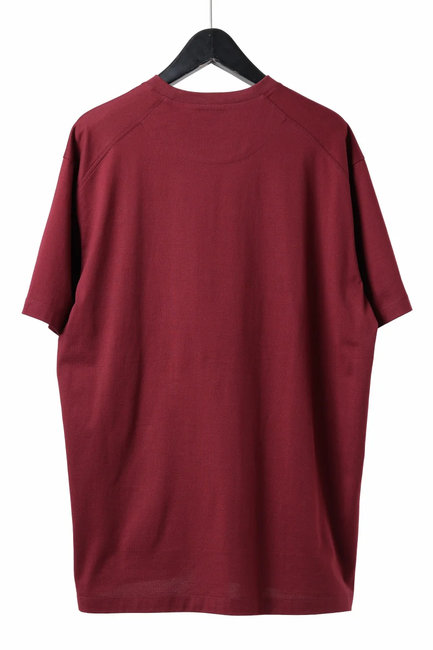 Y-3 Yohji Yamamoto RELAXED SHORT SLEEVE TEE / SJC (SHADOW RED) - Image 3