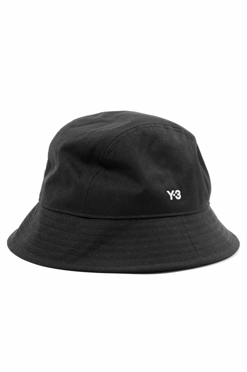 Y-3 Yohji Yamamoto ROUND BUCKET HAT (BLACK) - Image 10