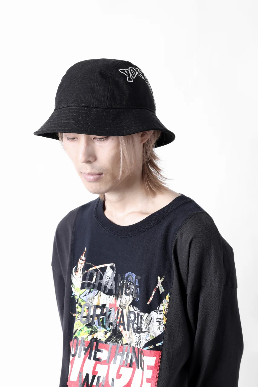 Y-3 Yohji Yamamoto ROUND BUCKET HAT (BLACK) - Image 16