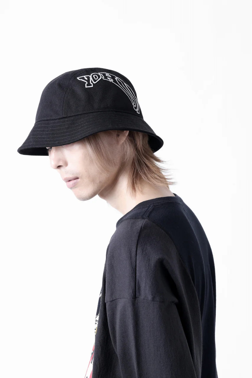 Y-3 Yohji Yamamoto ROUND BUCKET HAT (BLACK) - Image 19