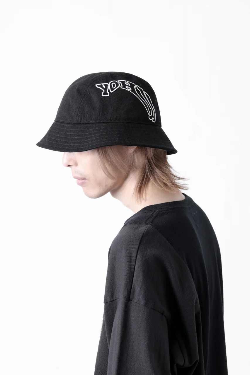 Y-3 Yohji Yamamoto ROUND BUCKET HAT (BLACK) - Image 20