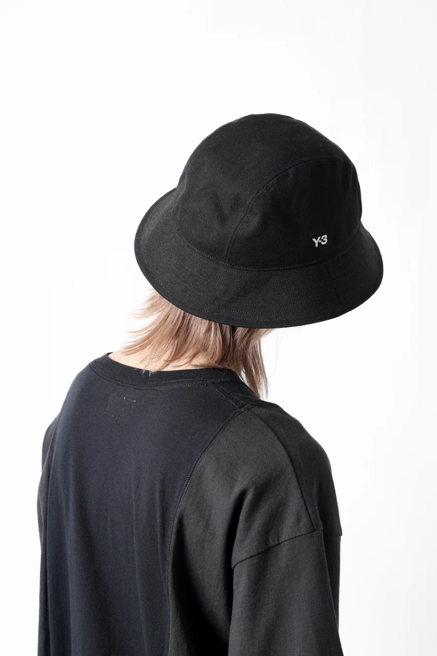 Y-3 Yohji Yamamoto ROUND BUCKET HAT (BLACK) - Image 23