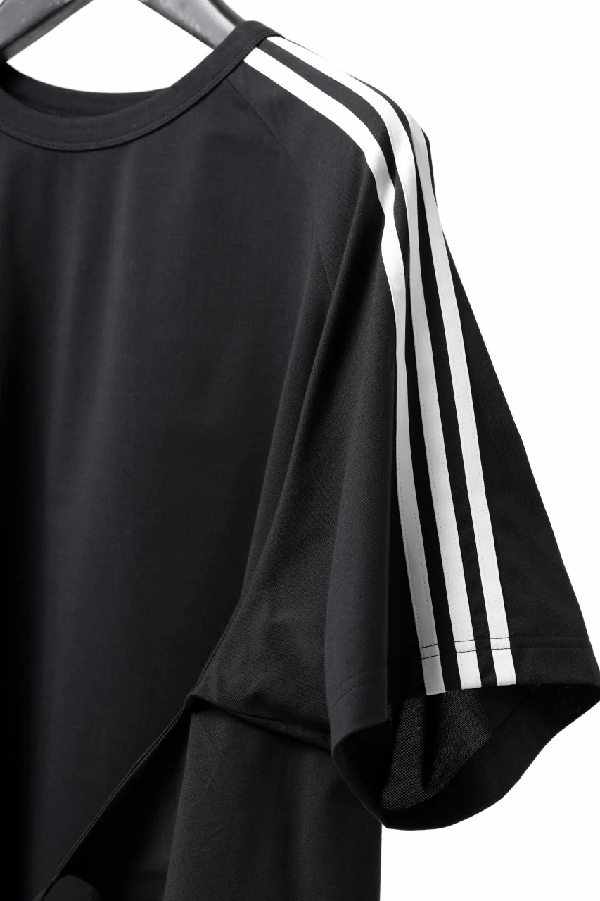 Y-3 Yohji Yamamoto SAIL CLOSURE SHORT SLEEVE TEE (BLACK) - Image 10