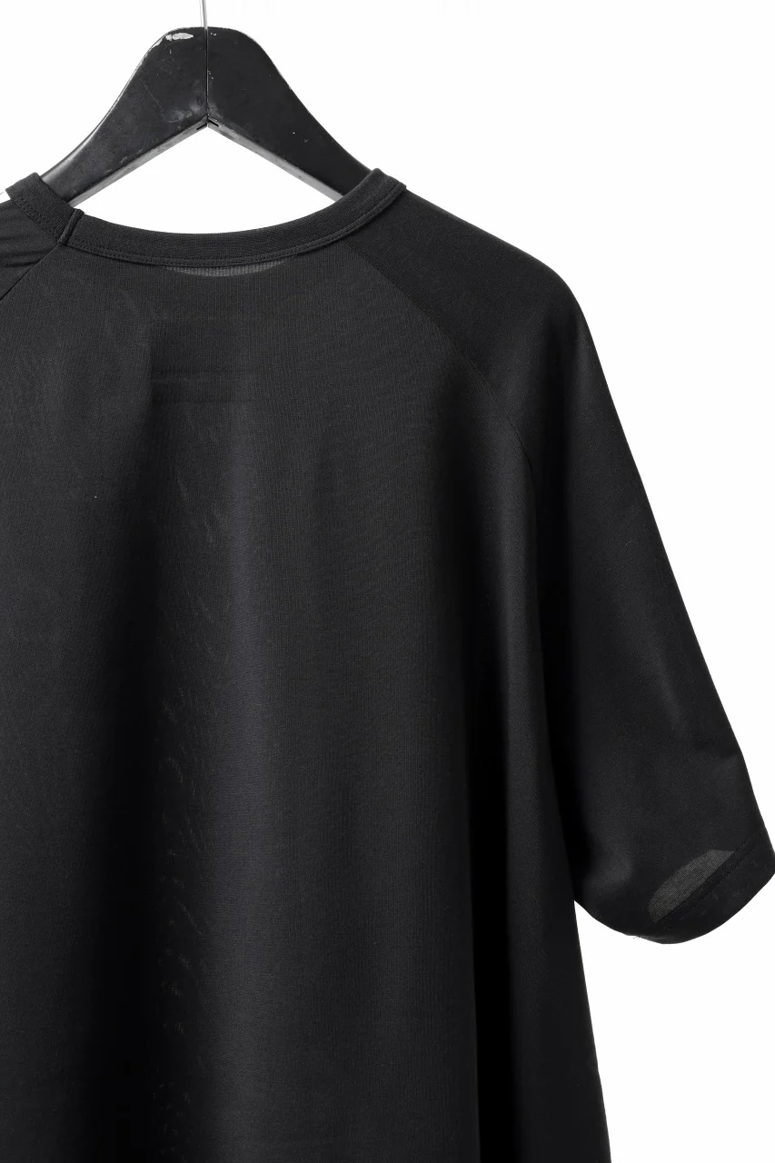 Y-3 Yohji Yamamoto SAIL CLOSURE SHORT SLEEVE TEE (BLACK) - Image 12