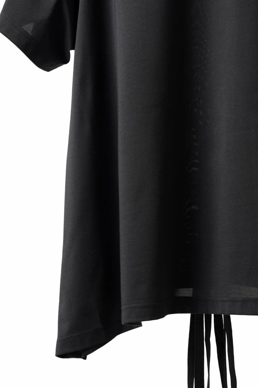 Y-3 Yohji Yamamoto SAIL CLOSURE SHORT SLEEVE TEE (BLACK) - Image 13