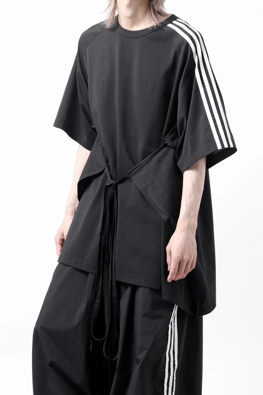 Y-3 Yohji Yamamoto SAIL CLOSURE SHORT SLEEVE TEE (BLACK) - Image 17