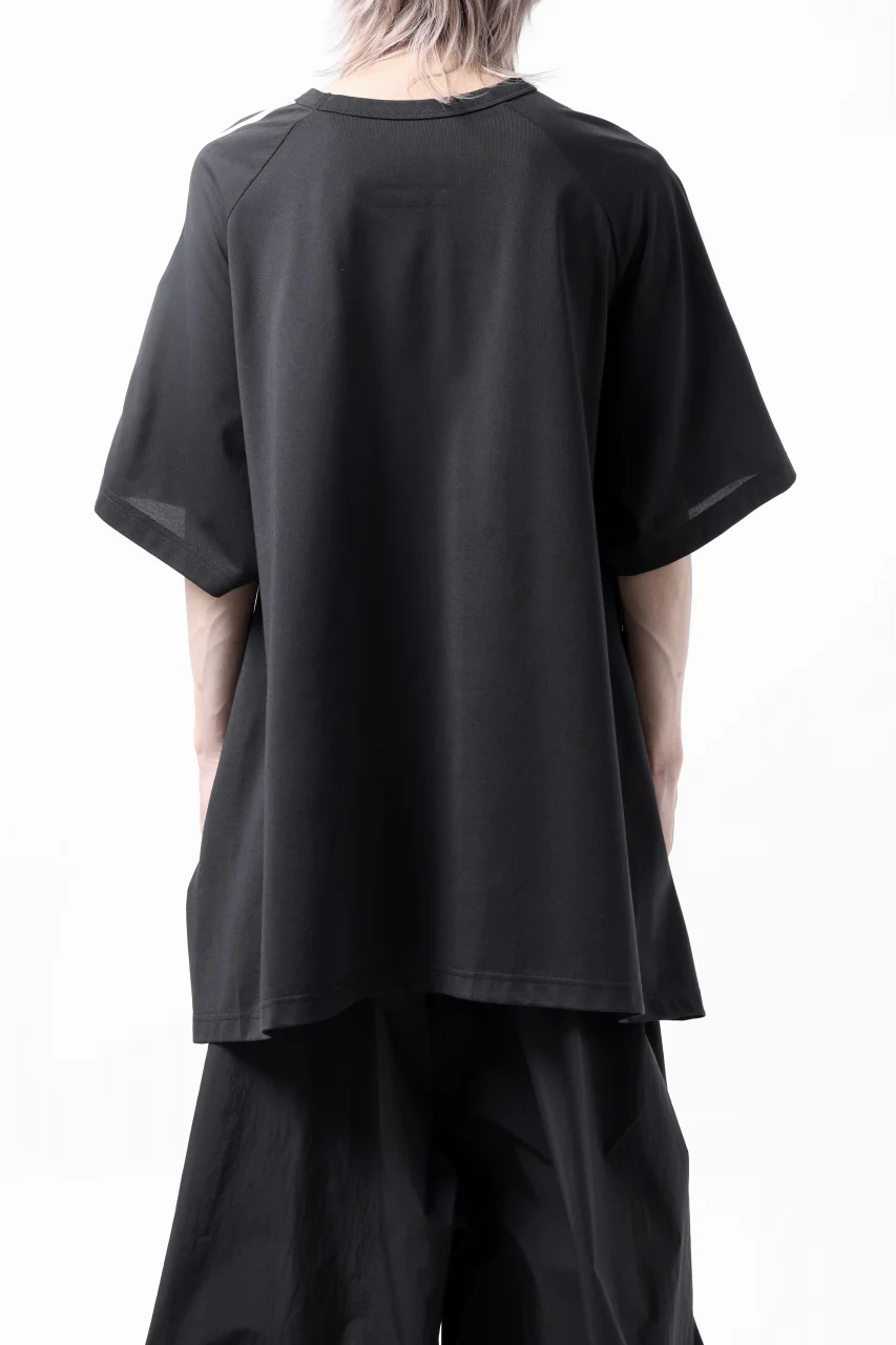 Y-3 Yohji Yamamoto SAIL CLOSURE SHORT SLEEVE TEE (BLACK) - Image 18
