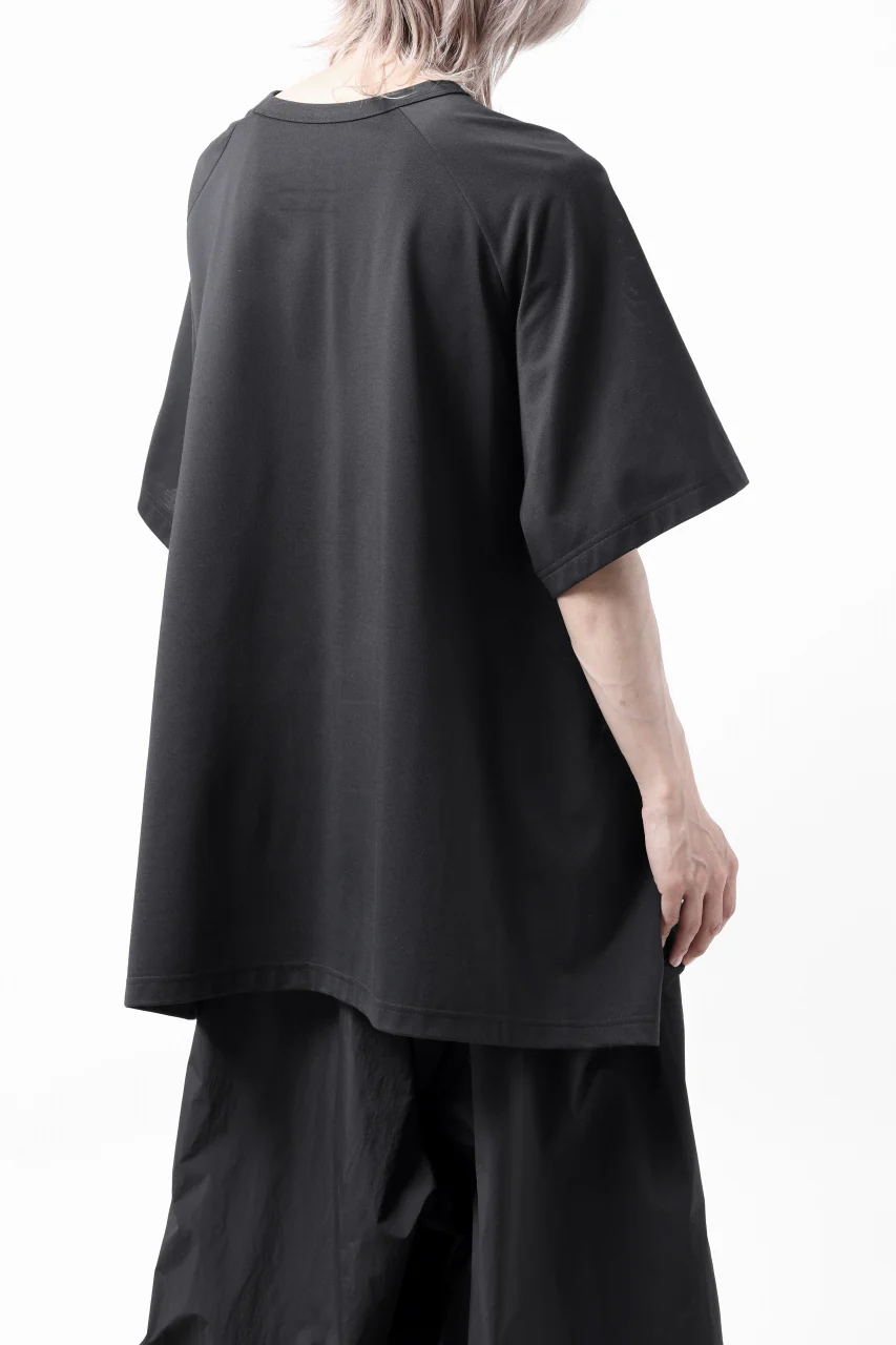 Y-3 Yohji Yamamoto SAIL CLOSURE SHORT SLEEVE TEE (BLACK) - Image 19