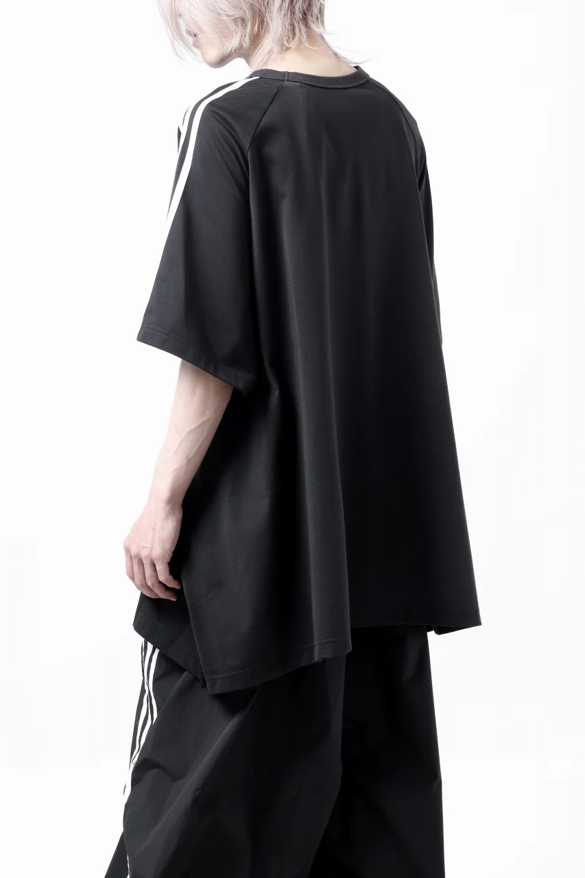 Y-3 Yohji Yamamoto SAIL CLOSURE SHORT SLEEVE TEE (BLACK) - Image 20