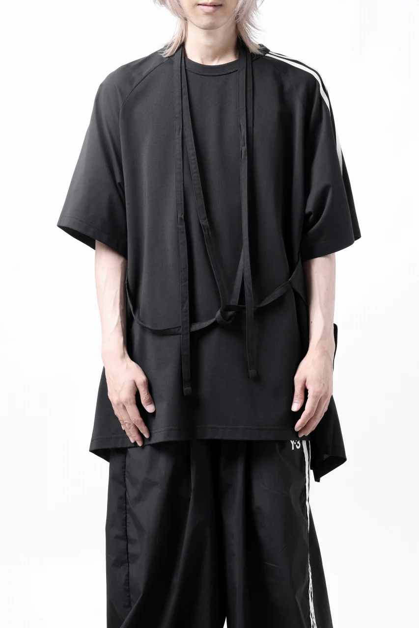 Y-3 Yohji Yamamoto SAIL CLOSURE SHORT SLEEVE TEE (BLACK) - Image 21