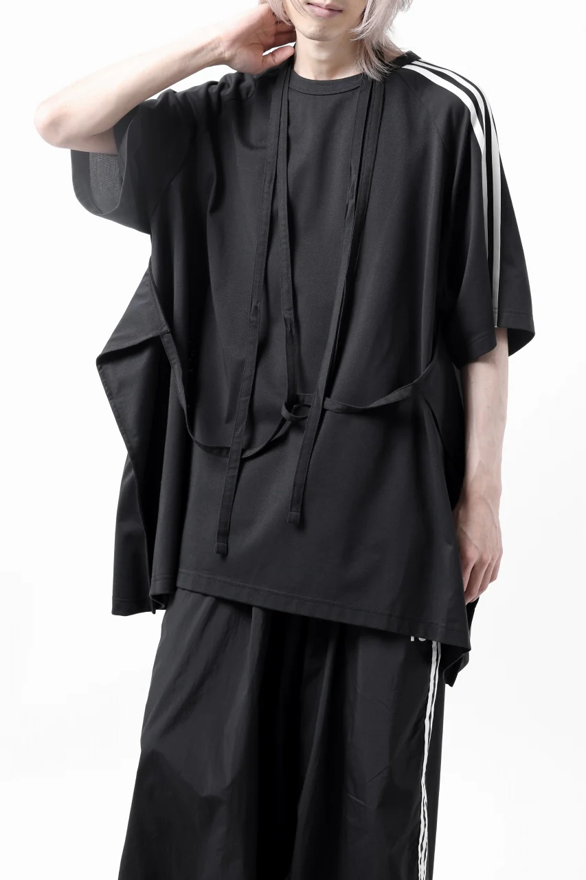 Y-3 Yohji Yamamoto SAIL CLOSURE SHORT SLEEVE TEE (BLACK) - Image 22