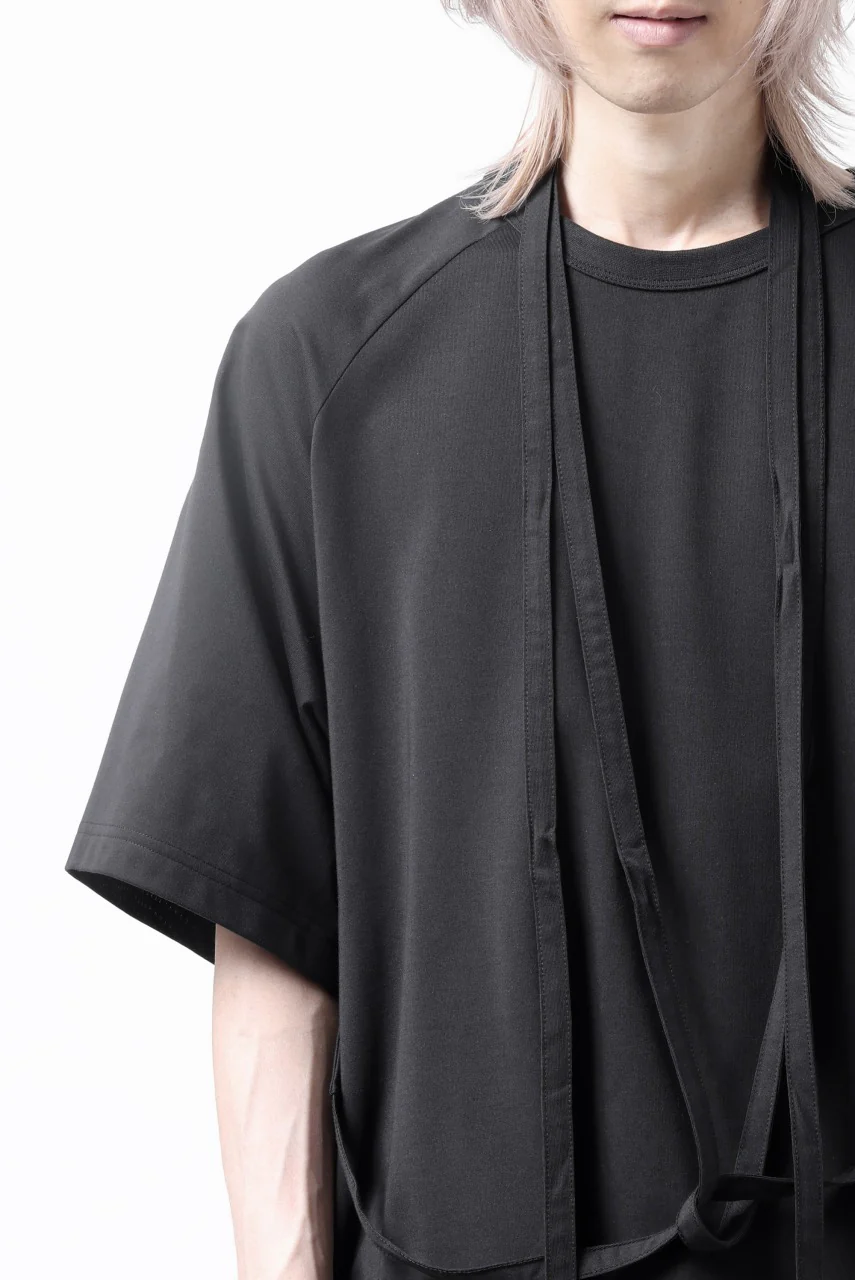 Y-3 Yohji Yamamoto SAIL CLOSURE SHORT SLEEVE TEE (BLACK) - Image 24