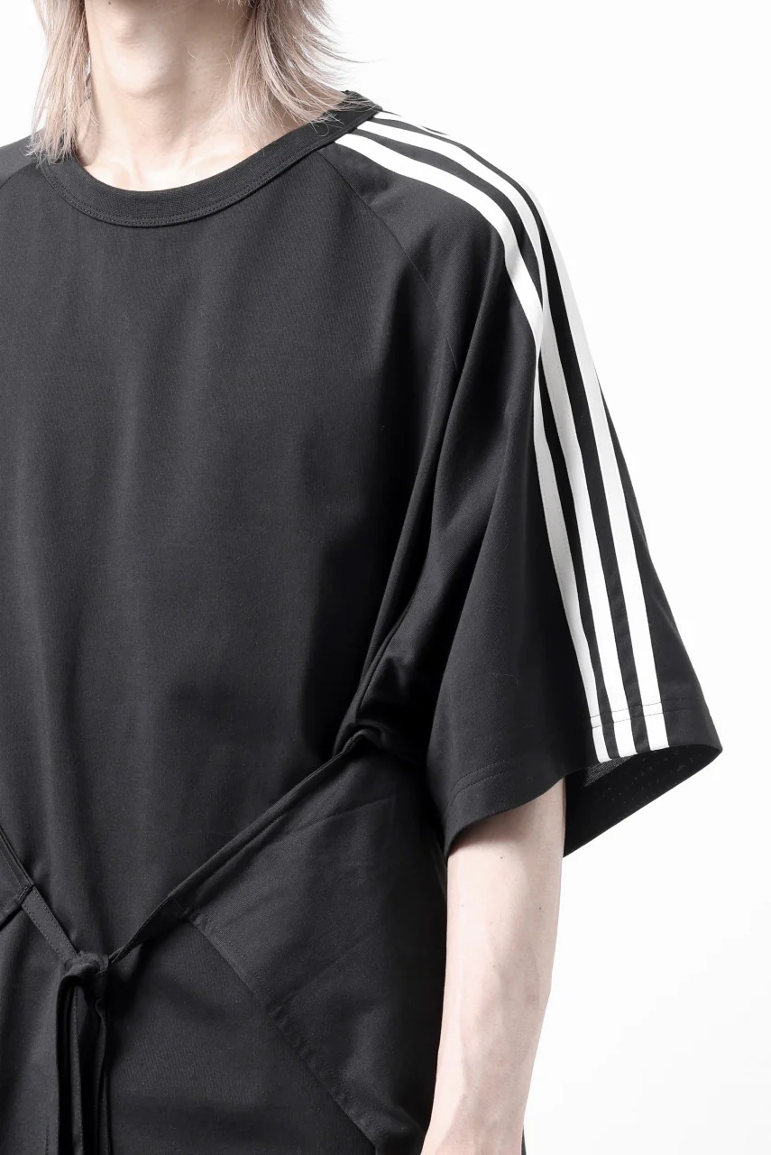 Y-3 Yohji Yamamoto SAIL CLOSURE SHORT SLEEVE TEE (BLACK) - Image 27