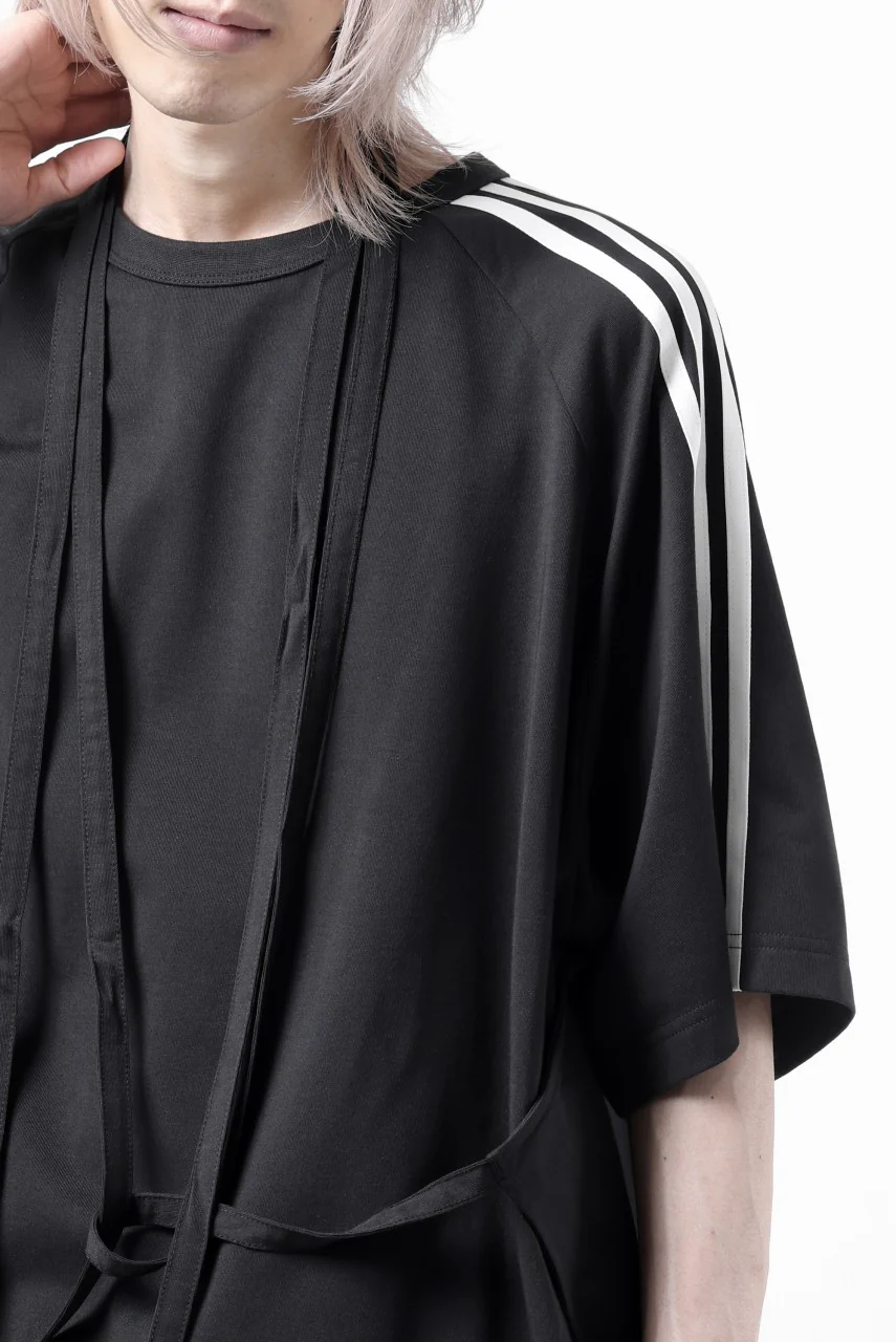 Y-3 Yohji Yamamoto SAIL CLOSURE SHORT SLEEVE TEE (BLACK) - Image 28