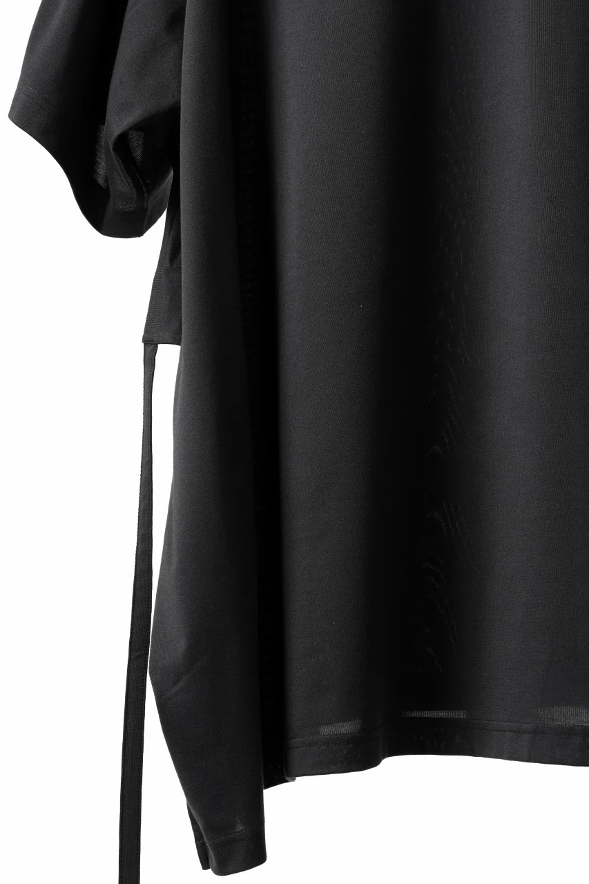 Y-3 Yohji Yamamoto SAIL CLOSURE SHORT SLEEVE TEE (BLACK) - Image 9