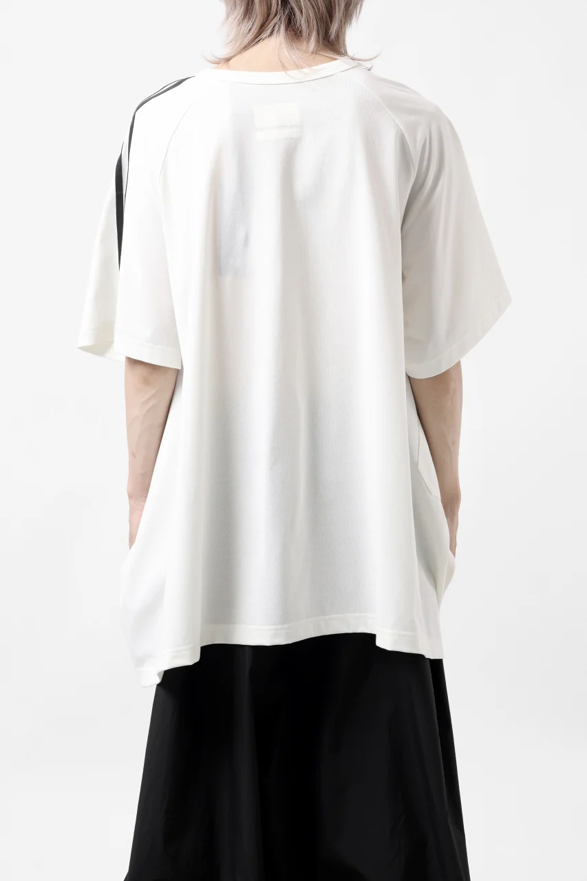 Y-3 Yohji Yamamoto SAIL CLOSURE SHORT SLEEVE TEE (OFF WHITE) - Image 20
