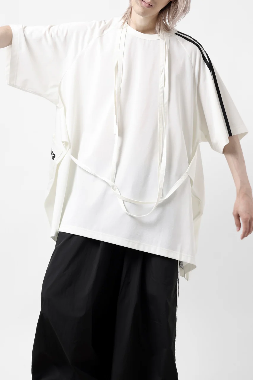 Y-3 Yohji Yamamoto SAIL CLOSURE SHORT SLEEVE TEE (OFF WHITE) - Image 25