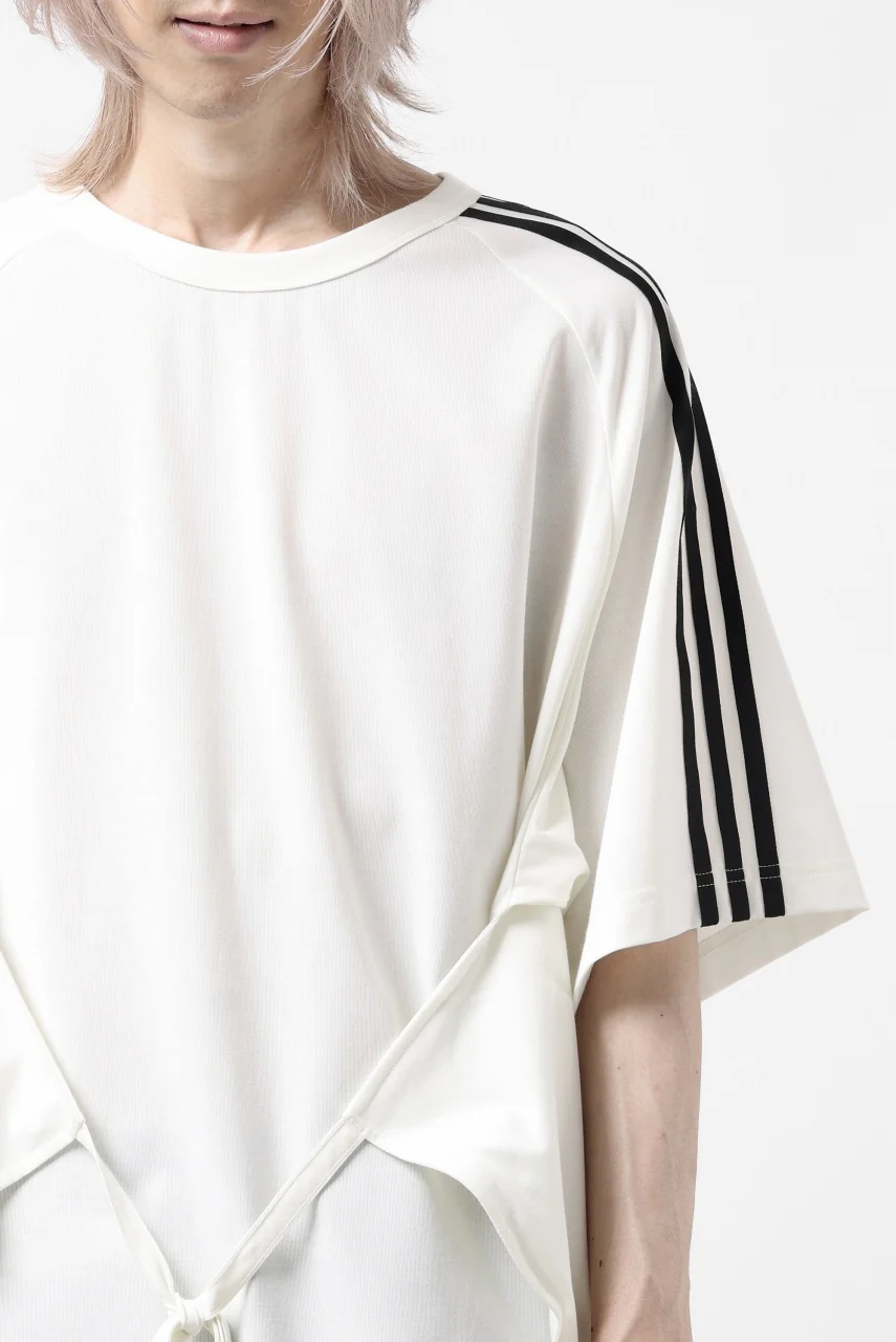 Y-3 Yohji Yamamoto SAIL CLOSURE SHORT SLEEVE TEE (OFF WHITE) - Image 26