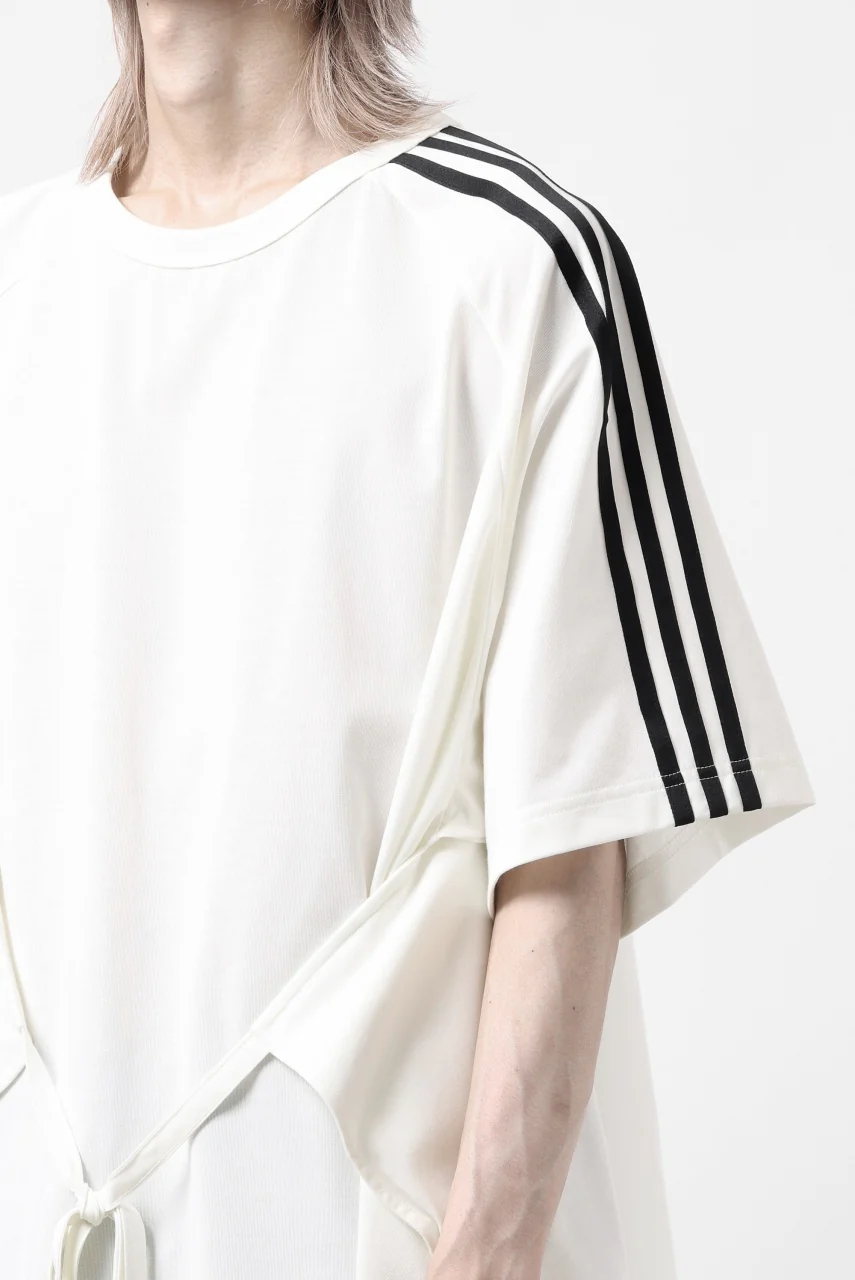 Y-3 Yohji Yamamoto SAIL CLOSURE SHORT SLEEVE TEE (OFF WHITE) - Image 29