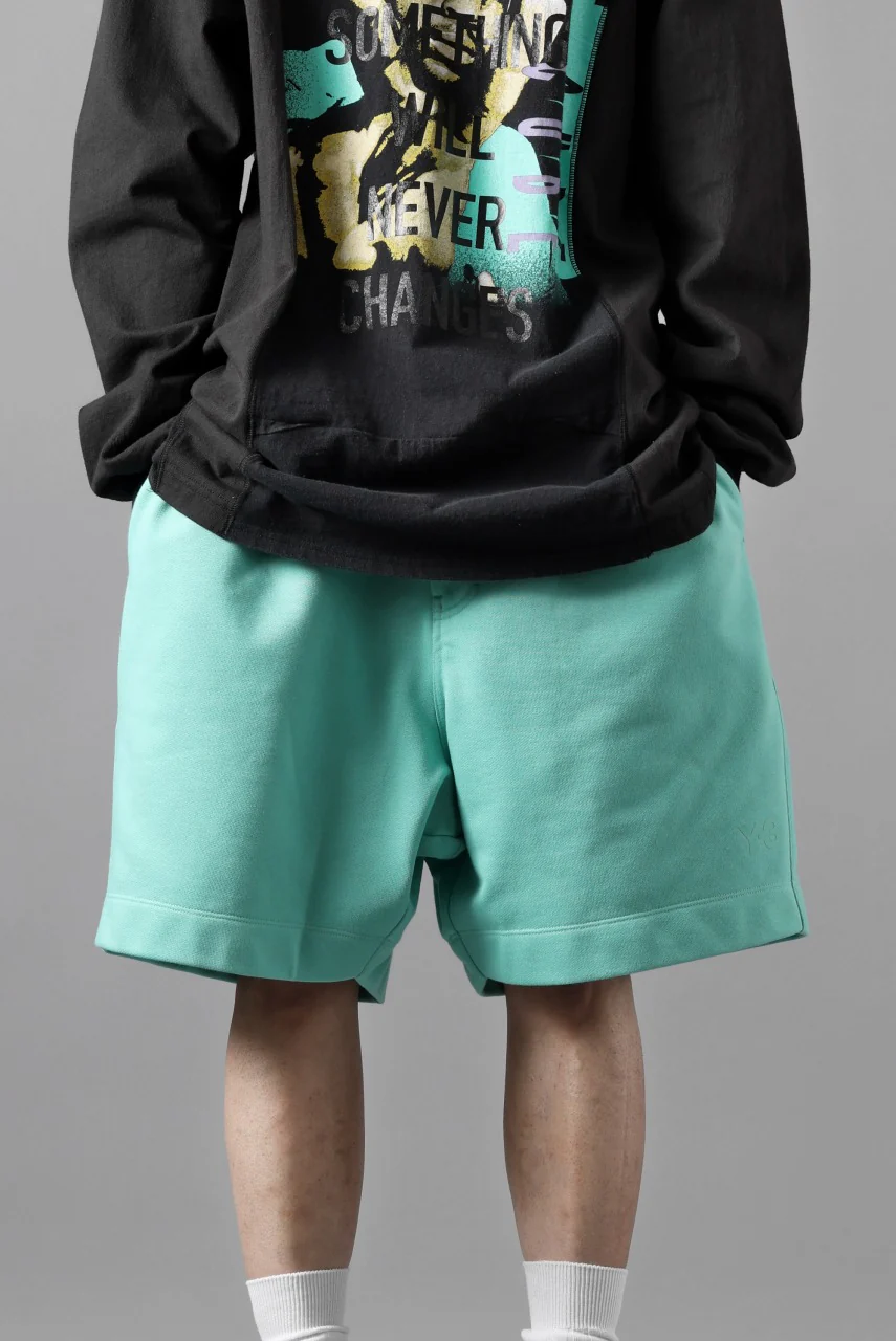 Y-3 Yohji Yamamoto SHORT PANTS / FRENCH TERRY (ACID MINT) - Image 9