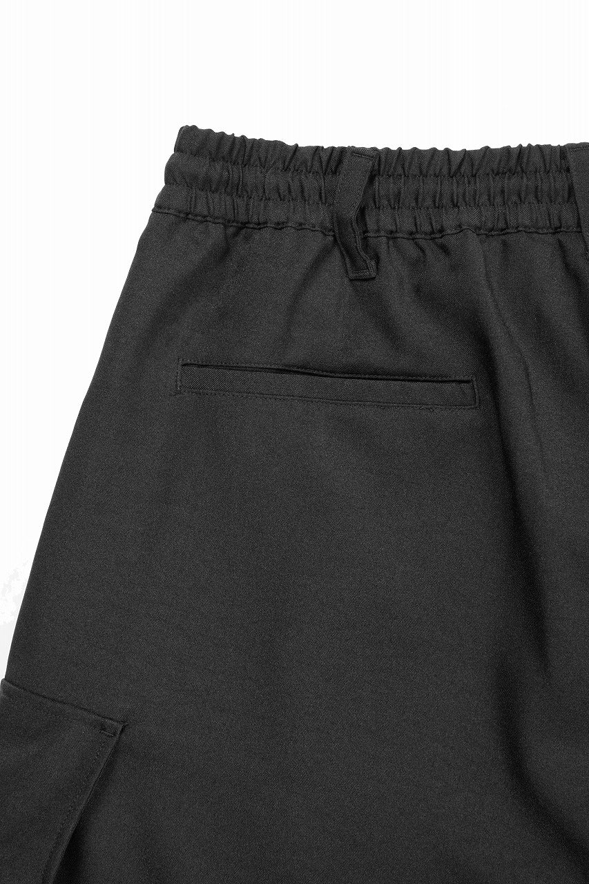 Y-3 Yohji Yamamoto SPORT UNIFORM CARGO SHORTS (BLACK) - Image 8