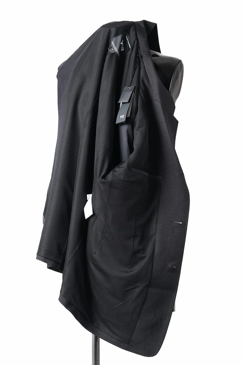 Y-3 Yohji Yamamoto SPORTS UNIFORM PATCH BLAZER (BLACK) - Image 10