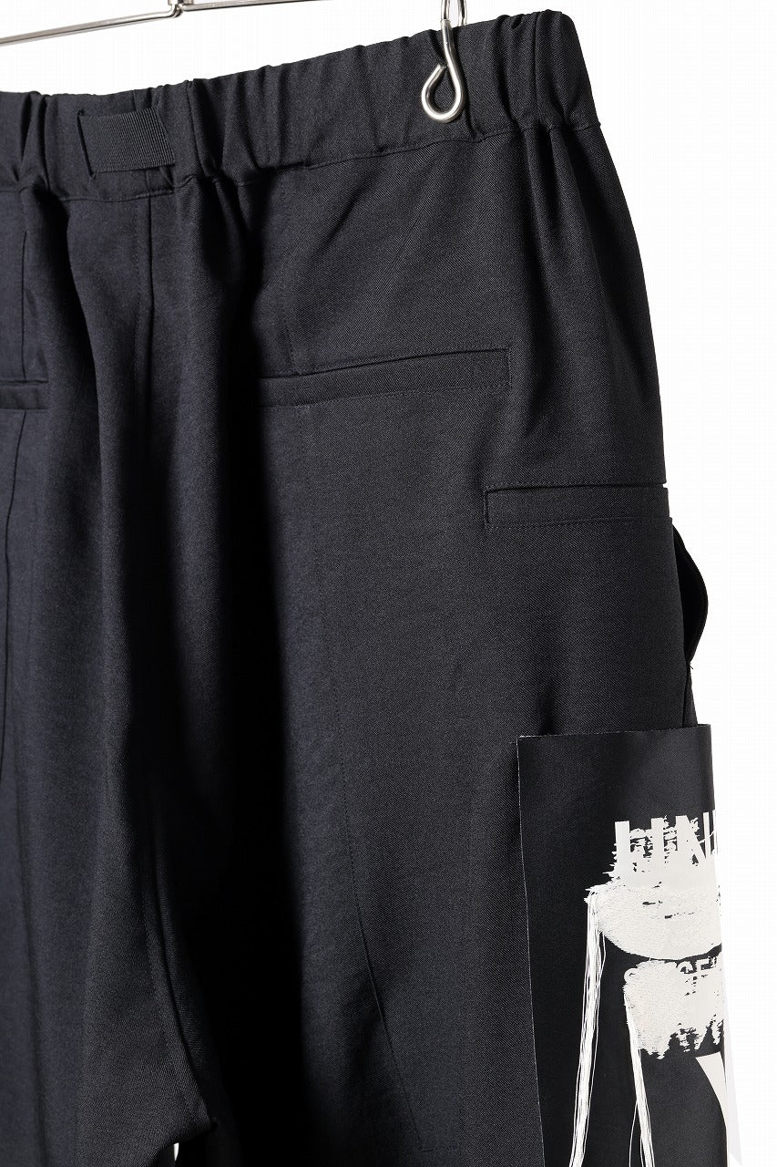 Y-3 Yohji Yamamoto SPORTS UNIFORM PATCH PANTS (BLACK) - Image 18