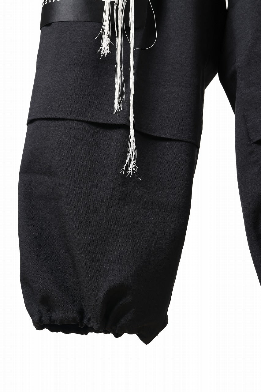 Y-3 Yohji Yamamoto SPORTS UNIFORM PATCH PANTS (BLACK) - Image 20