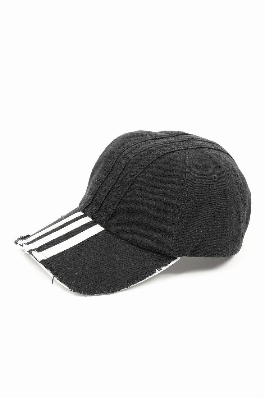 Y-3 Yohji Yamamoto STRIPES CAP (BLACK) - Image 2