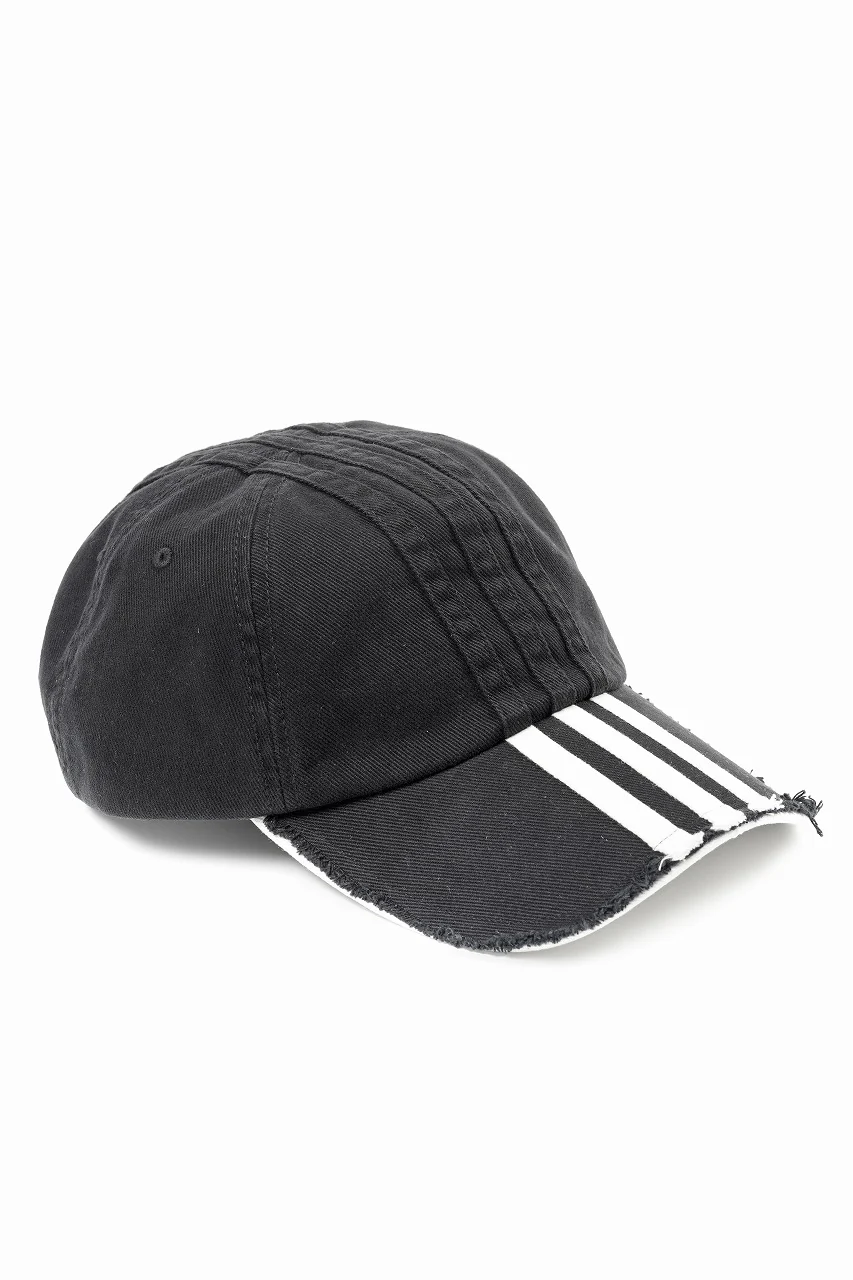 Y-3 Yohji Yamamoto STRIPES CAP (BLACK) - Image 3