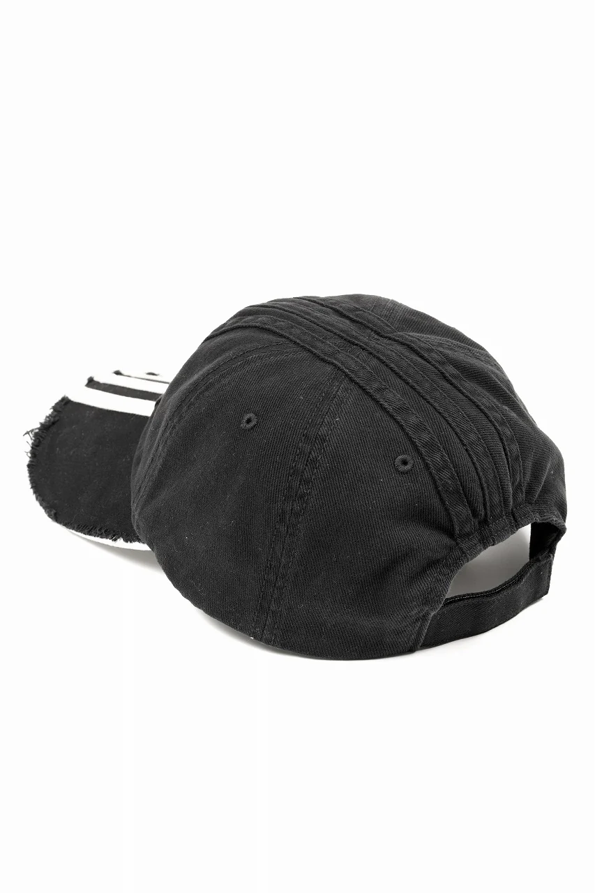 Y-3 Yohji Yamamoto STRIPES CAP (BLACK) - Image 4