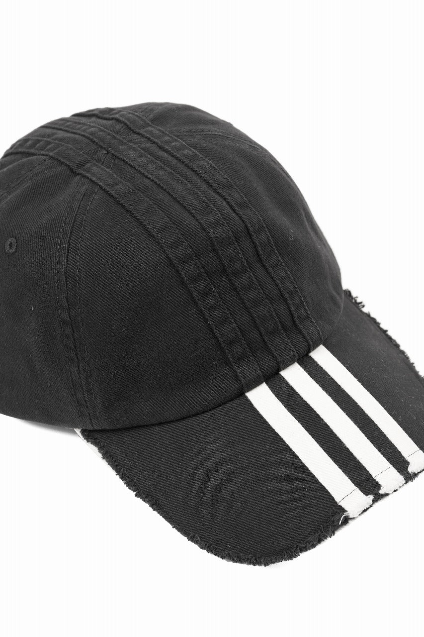 Y-3 Yohji Yamamoto STRIPES CAP (BLACK) - Image 7