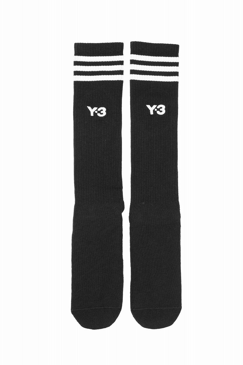Y-3 Yohji Yamamoto STRIPES HIGH SOCKS (BLACK)