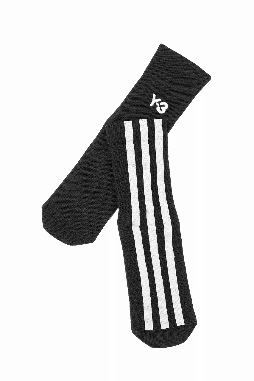 Y-3 Yohji Yamamoto STRIPES SOCKS (BLACK) - Image 2
