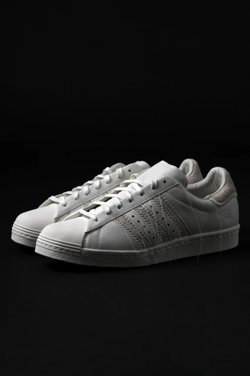 Y-3 Yohji Yamamoto SUPER STAR LOW SNEAKERS (OFF WHITE)
