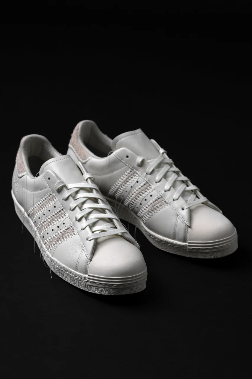 Y-3 Yohji Yamamoto SUPER STAR LOW SNEAKERS (OFF WHITE) - Image 6