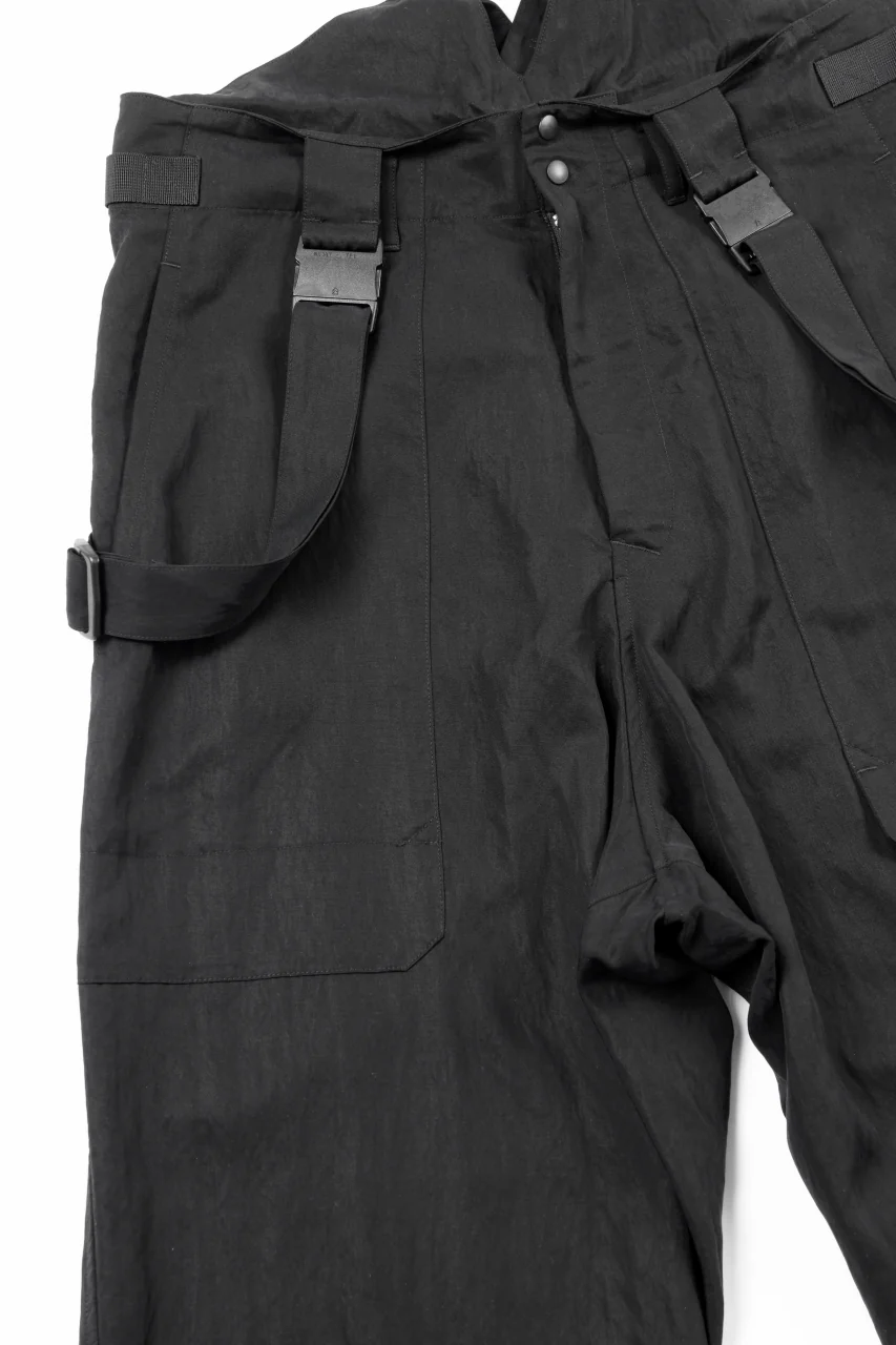 Y-3 Yohji Yamamoto SUSPENDER PANTS (BLACK) - Image 10