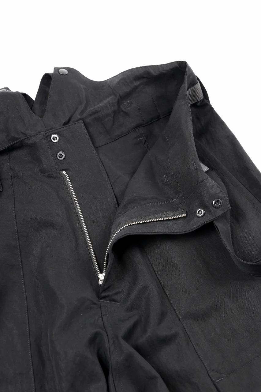 Y-3 Yohji Yamamoto SUSPENDER PANTS (BLACK) - Image 11