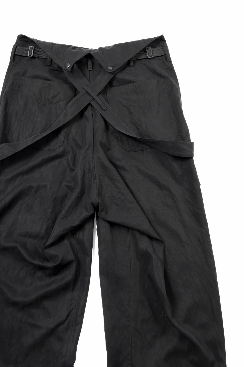 Y-3 Yohji Yamamoto SUSPENDER PANTS (BLACK) - Image 17