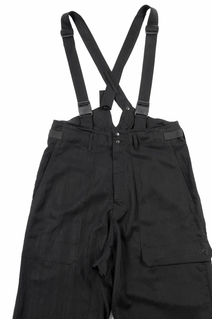 Y-3 Yohji Yamamoto SUSPENDER PANTS (BLACK) - Image 19