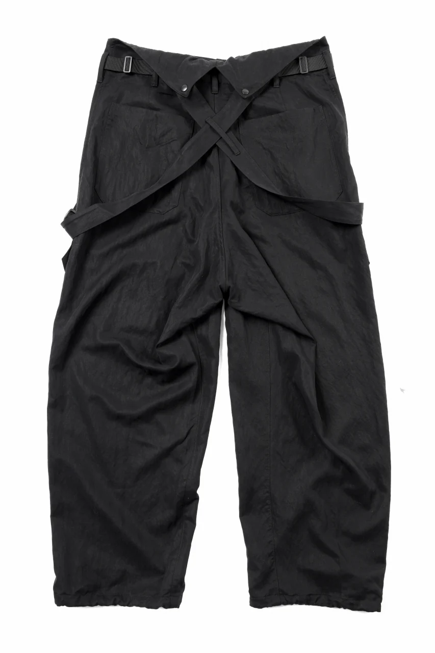 Y-3 Yohji Yamamoto SUSPENDER PANTS (BLACK) - Image 7