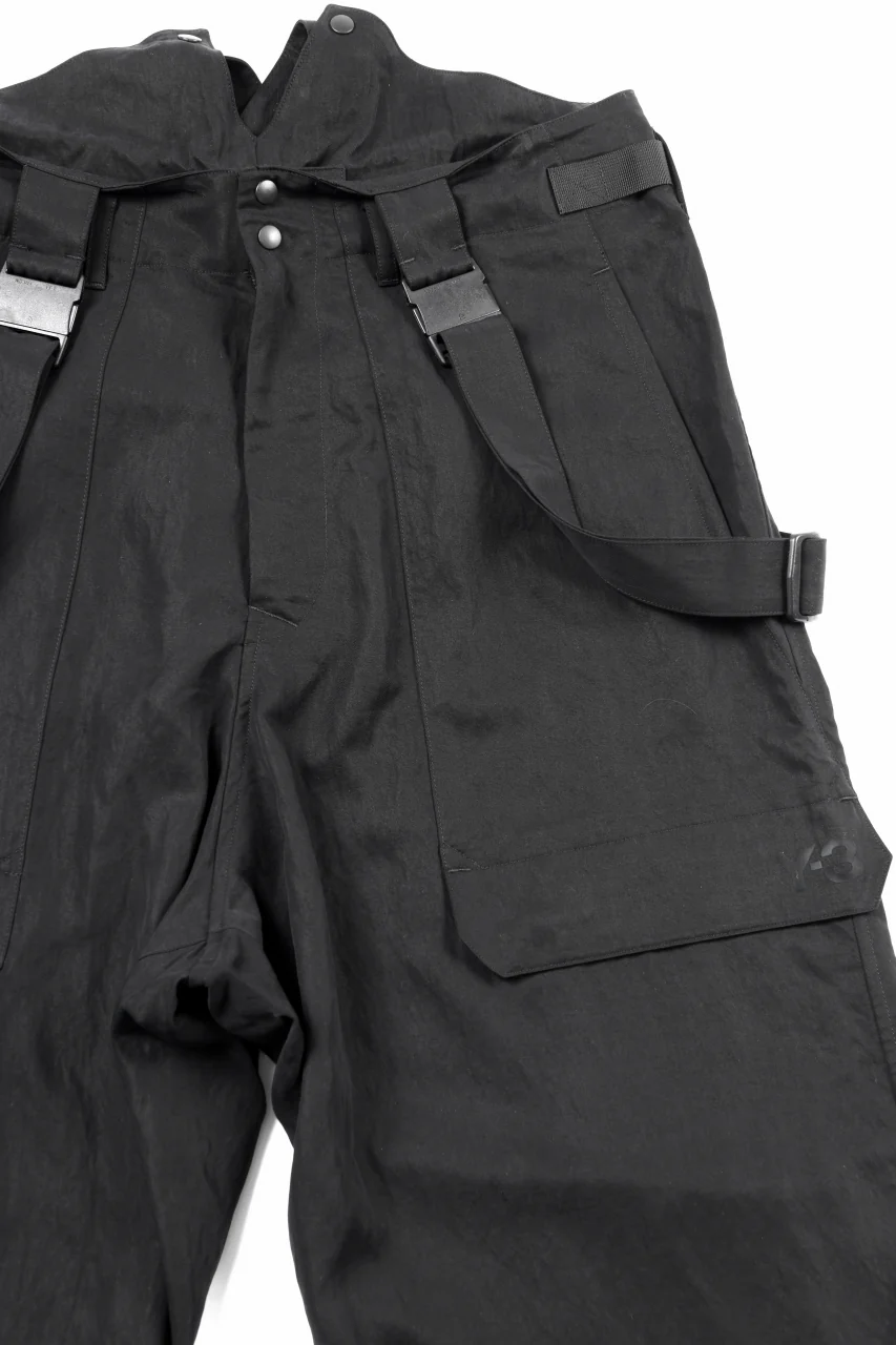 Y-3 Yohji Yamamoto SUSPENDER PANTS (BLACK) - Image 8