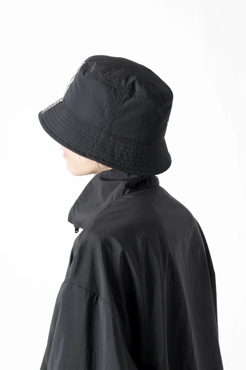 Y-3 Yohji Yamamoto THREE STRIPES BUCKET HAT (BLACK) - Image 20