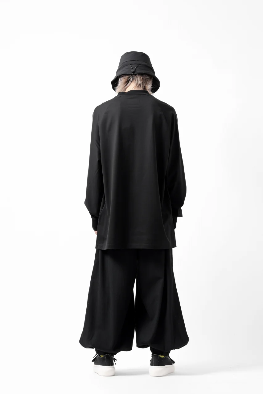 Y-3 Yohji Yamamoto THREE STRIPES LONG SLEEVE TOP (BLACK) - Image 13