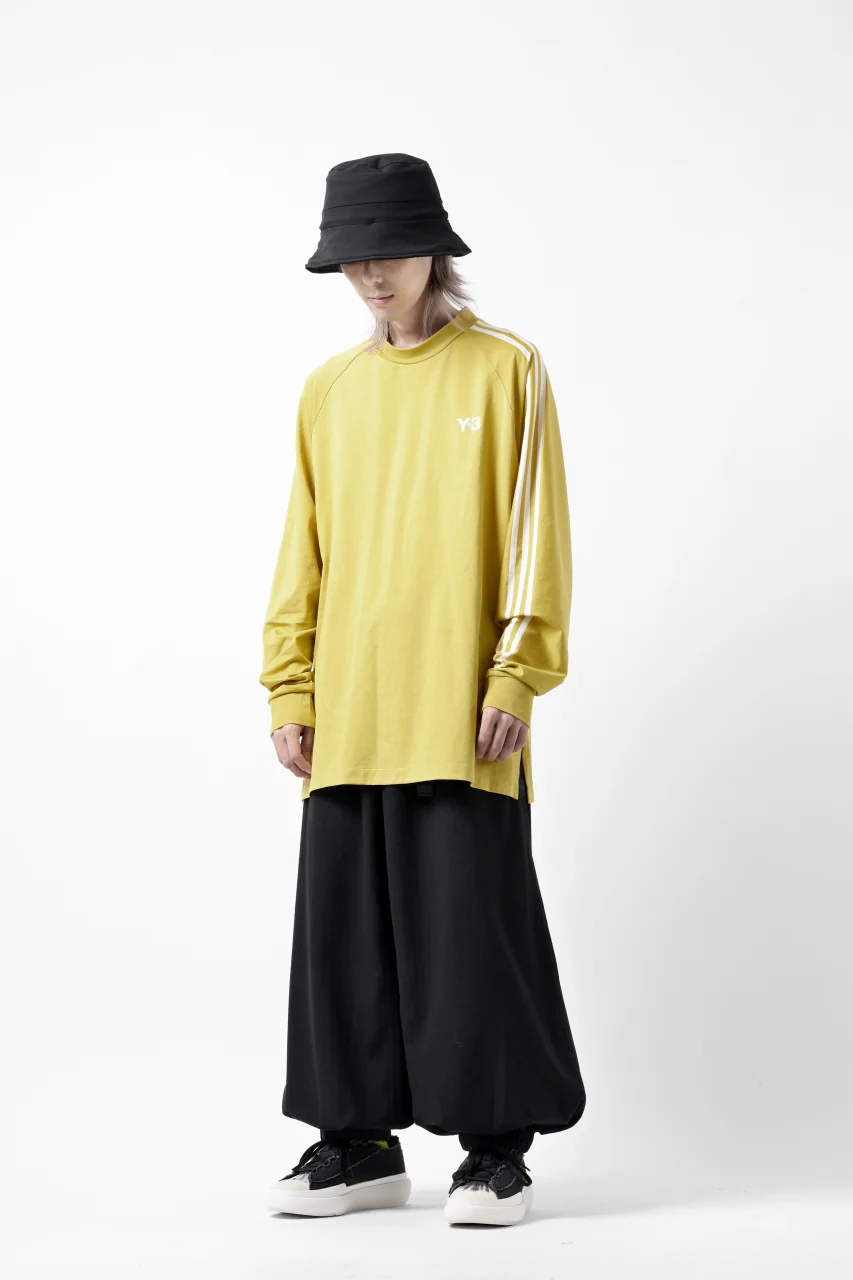 Y-3 Yohji Yamamoto THREE STRIPES LONG SLEEVE TOP (YELLOW) - Image 11