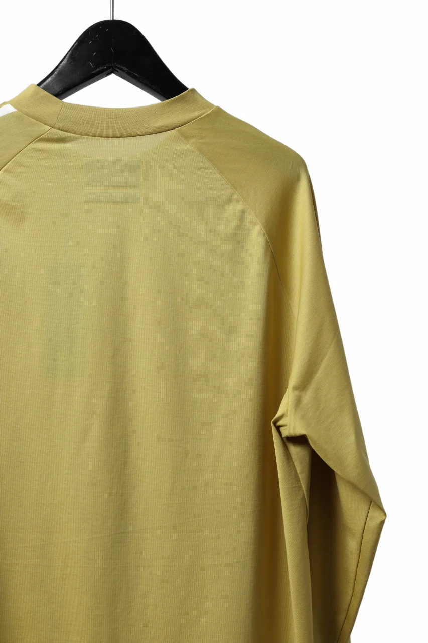 Y-3 Yohji Yamamoto THREE STRIPES LONG SLEEVE TOP (YELLOW) - Image 9