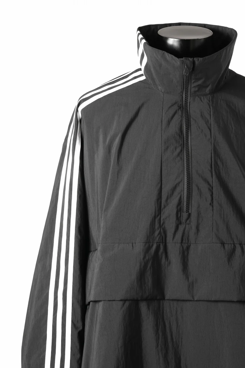 Y-3 Yohji Yamamoto THREE STRIPES NYLON HALF ZIP BLOUSON (BLACK) - Image 10
